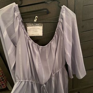 Rue 21 light blue & white romper